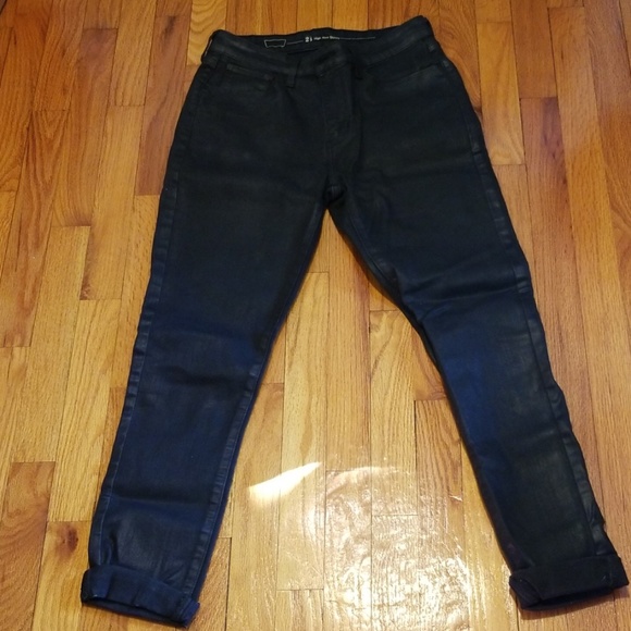 resin coated jeans